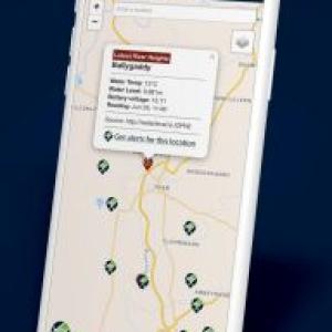 The map alerter application on a mobile device