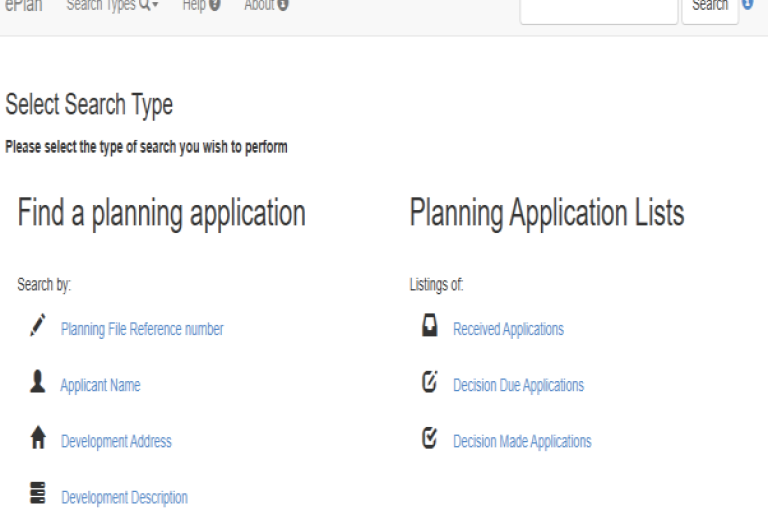ePlanning.ie website