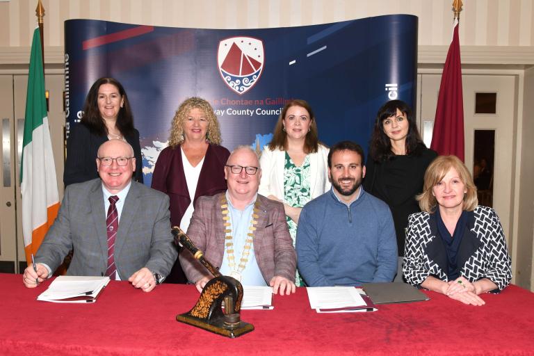 Galway County Council employees sign new mobile library contract