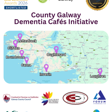Map of Dementia Cafes across the county