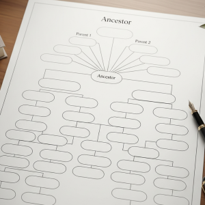 Blank family tree chart