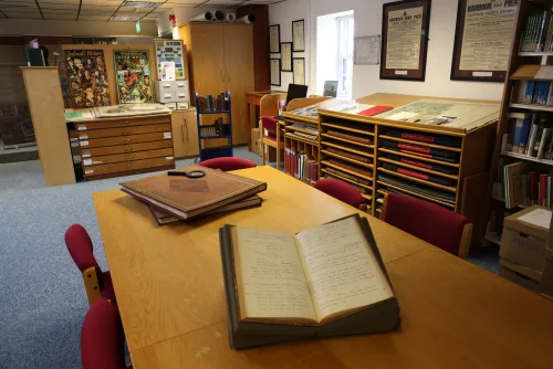 Image of local studies section in Galway Library HQ