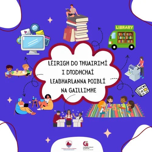Léirigh do thuairimí i dtodchaí leabharlanna poiblí na gaillimhe