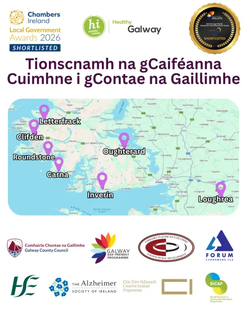 Dementia Cafe Map in Irish